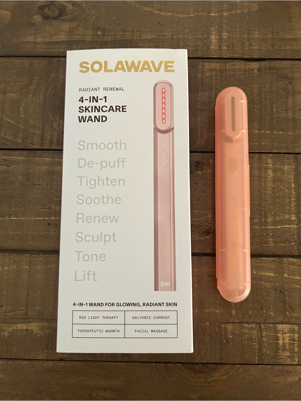 Solawave 4-in-1 Skincare Wand — Peach